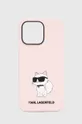różowy Karl Lagerfeld etui na telefon iPhone 14 Pro Max 6,7'' Unisex