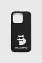 čierna Puzdro na mobil Karl Lagerfeld iPhone 14 Pro 6,1'' Unisex
