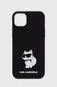 czarny Karl Lagerfeld etui na telefon iPhone 14 Plus 6,7'' Unisex