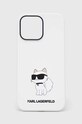 Кейс за телефон Karl Lagerfeld iPhone 14 Pro Max 6,7'' за телефон бял KLHCP14XSNCHBCH