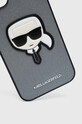 Karl Lagerfeld etui na telefon iPhone 14 Plus 6,7" KLHCP14MSAPKHG srebrny AA00
