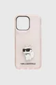 ροζ Θήκη κινητού Karl Lagerfeld iPhone 14 Pro Max 6,7'' Unisex