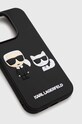 Karl Lagerfeld etui na telefon iPhone 14 Pro 6,1'' KLHCP14L3DRKCK czarny AA00