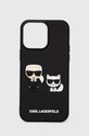 Karl Lagerfeld etui na telefon iPhone 14 Pro Max 6,7'' aplikacja czarny KLHCP14X3DRKCK