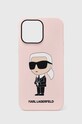 Karl Lagerfeld telefon tok iPhone 14 Pro Max 6,7'' telefonhoz rózsaszín KLHCP14XSNIKBCP