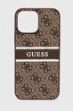 Guess etui na telefon iPhone 13 Pro Max 6,7'' na telefon brązowy GUHCP13X4GDBR