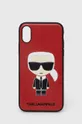 κόκκινο Θήκη κινητού Karl Lagerfeld iPhone X/Xs Unisex