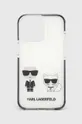 λευκό Θήκη κινητού Karl Lagerfeld iPhone 13 Pro / 13 6,1