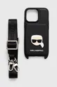 μαύρο Θήκη κινητού Karl Lagerfeld iPhone 13 Pro / 13 6,1'' Unisex