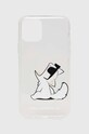 Karl Lagerfeld etui na telefon iPhone 11 Pro na telefon transparentny KLHCN58CFNRC