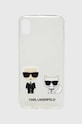 Karl Lagerfeld telefon tok iPhone Xs Max telefonhoz áttetsző KLHCI65CKTR