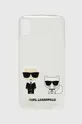 áttetsző Karl Lagerfeld telefon tok iPhone Xs Max Uniszex