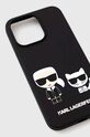 Karl Lagerfeld etui na telefon iPhone 13 Pro / 13 6,1 KLHCP13LSSKCK czarny AA00