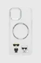 διαφανή Θήκη κινητού Karl Lagerfeld iPhone 14 6,1'' Unisex