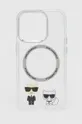 transparentna Etui za telefon Karl Lagerfeld iPhone 14 Pro 6,1'' Unisex