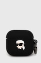 Karl Lagerfeld airpod tartó AirPods 3 cover fekete KLA3RUNIKK