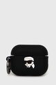 Чохол для airpods Karl Lagerfeld AirPods Pro 2 cover чорний KLAP2RUNIKK