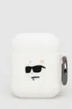 fehér Karl Lagerfeld airpod tartó AirPods 1/2 cover Uniszex