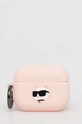 Karl Lagerfeld etui na airpod AirPods Pro 2 cover różowy KLAP2RUNCHP