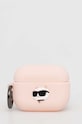 Karl Lagerfeld carcasa airpod AirPods Pro 2 cover roz KLAP2RUNCHP