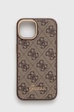 Guess etui na telefon iPhone 14 6,1" na telefon brązowy GUHCP14SHG4SHW