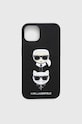 Karl Lagerfeld etui na telefon iPhone 13 6,1" na telefon czarny KLHCP13MSAKICKCBK