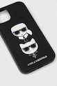 Karl Lagerfeld etui na telefon iPhone 13 6,1" KLHCP13MSAKICKCBK czarny AA00
