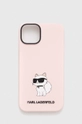 розовый Чехол на телефон Karl Lagerfeld iPhone 14 6,1