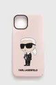 ροζ Θήκη κινητού Karl Lagerfeld iPhone 14 6,1