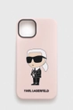 ροζ Θήκη κινητού Karl Lagerfeld iPhone 14 6,1