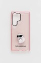 Чохол на телефон Karl Lagerfeld Samsung Galaxy S23 Ultra для телефону рожевий KLHCS23LHNCHTCP