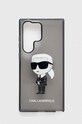 Чехол на телефон Karl Lagerfeld Samsung Galaxy S23 Ultra для телефона чёрный KLHCS23LHNIKTCK