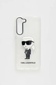 Karl Lagerfeld etui na telefon Samsung Galaxy S23+ na telefon transparentny KLHCS23MHNIKTCT