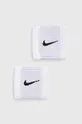 biały Nike opaski na nadgarstek 2-pack Unisex