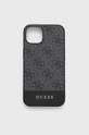 Guess telefon tok iPhone 13 6,1" telefonhoz szürke GUHCP13MG4GLGR