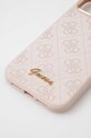 Guess etui na telefon iPhone 14 Plus 6,7" GUHCP14MHG4SHP różowy AA00