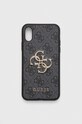 Guess telefon tok iPhone X/XS aplikációval szürke GUHCPX4GMGGR