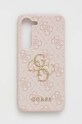 Чехол на телефон Guess Samsung Galaxy S23 для телефона розовый GUHCS23S4GMGPI
