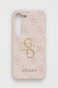 Guess Husă pentru telefon Samsung Galaxy S23 pentru telefon roz GUHCS23S4GMGPI
