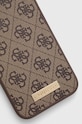 Guess carcasă de telefon iPhone 14 Max GUHMP14MU4GPRW maro AA00