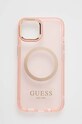Чохол на телефон Guess iPhone 14 6,1" для телефону рожевий GUHMP14SHTCMP