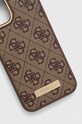Чехол на телефон Guess iPhone 14 6,1" GUHMP14SU4GPRW коричневый AA00
