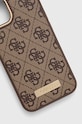 Чехол на телефон Guess iPhone 14 6,1" GUHMP14SU4GPRW коричневый AA00