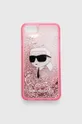 różowy Karl Lagerfeld etui na telefon iPhone 7/8/SE 2020/SE 2022 Unisex
