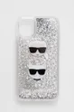 ασημί Θήκη κινητού Karl Lagerfeld iPhone 11 6,1