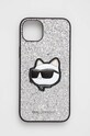 Etui za telefon Karl Lagerfeld iPhone 14 Plus 6,7" Našitek srebrna KLHCP14MG2CPS