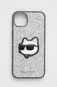 ezüst Karl Lagerfeld telefon tok iPhone 14 Plus 6,7
