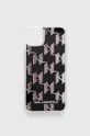 czarny Karl Lagerfeld etui na telefon iPhone 14 Plus 6,7