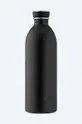 czarny 24bottles butelka Urban Bottle 1lt Tuxedo Black Unisex