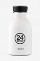 biały 24bottles butelka Urban Bottle 250 ml Stone Ice White Unisex